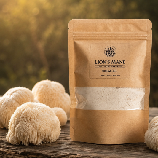 Lion’s Mane Mushroom Powder – 100% Pure | Food Grade | Vegan | No Fillers
