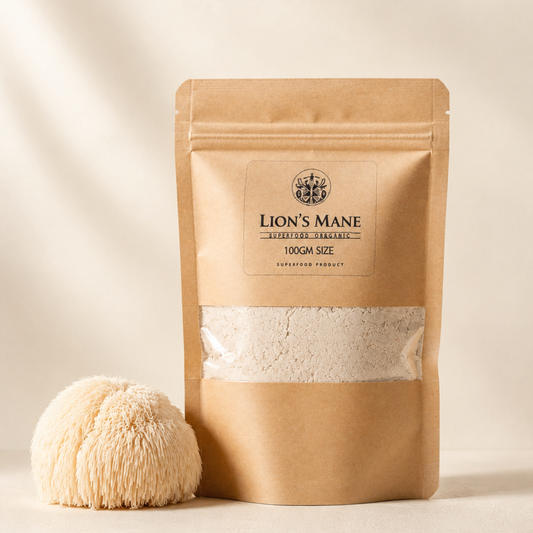 Lion’s Mane Mushroom Powder – 100% Pure | Food Grade | Vegan | No Fillers